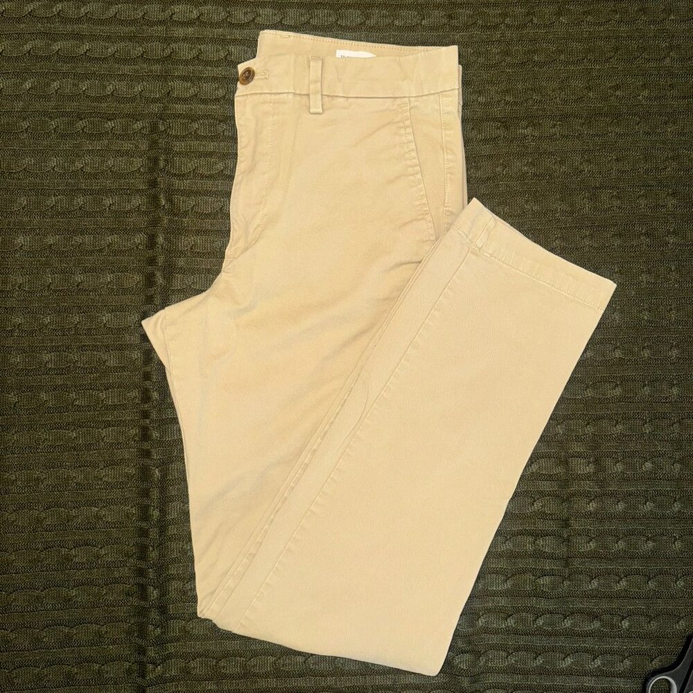 Khaki Flat Front Pants - Picture 4 of 5